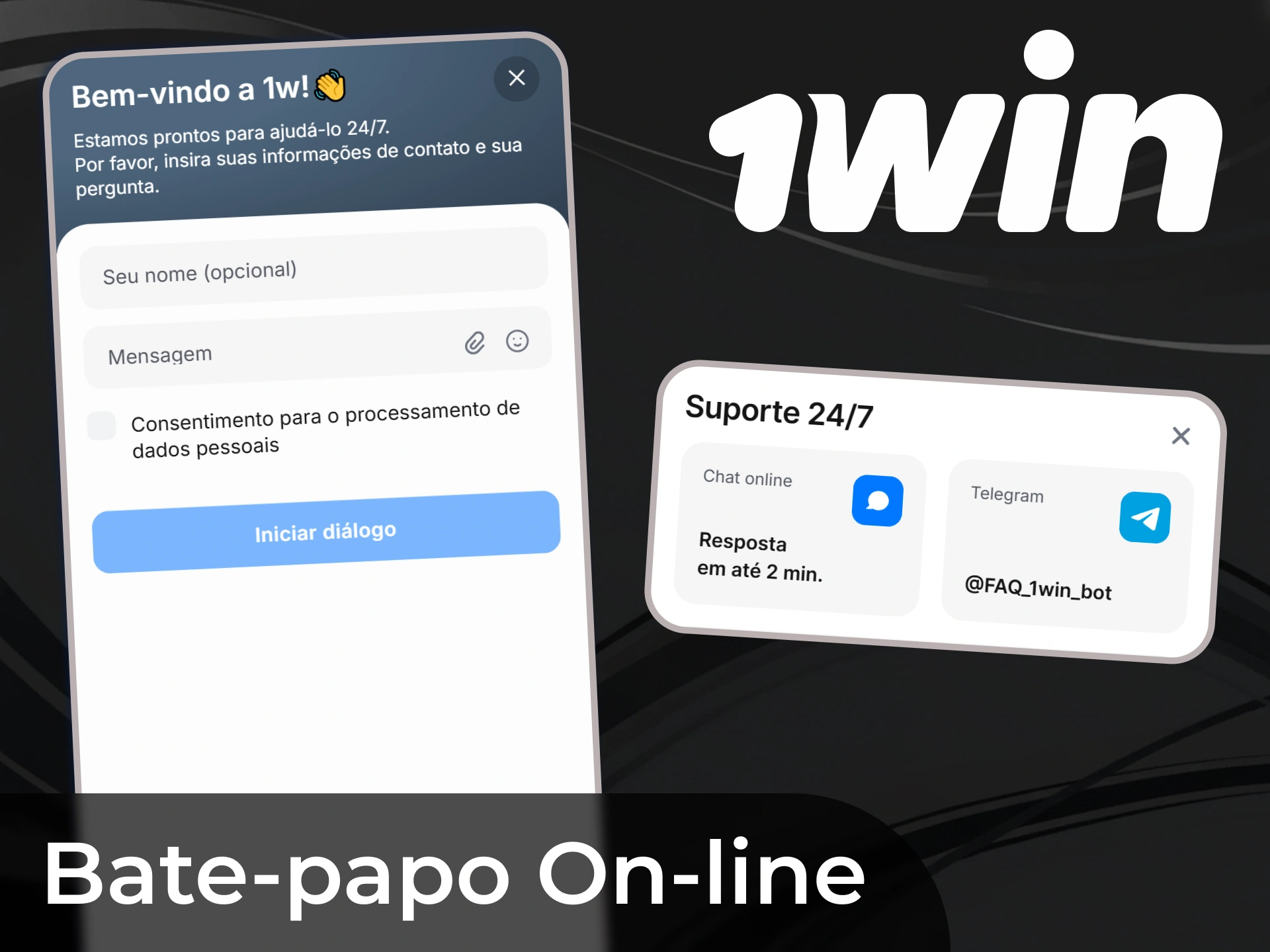 Se você tiver uma pergunta ou problema urgente, você pode entrar em contato com a equipe de suporte via bate-papo on-line.