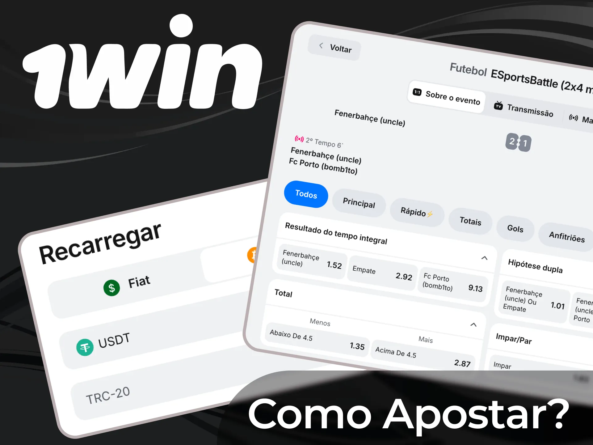 Aprenda como apostar em futebol seguindo o guia da 1win.